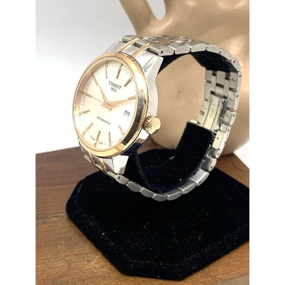 Tissot Swissmatic Men's Watch Swiss Automatic Rose Gold Silver T1294072203100 - Picture 2 of 14